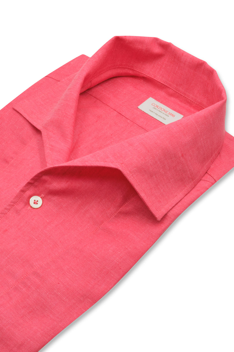 light coral dress shirt Mens Solid Coral Long Sleeve Dress Shirt, Size: S, Color: Coral