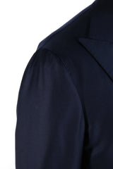 Midnight blue two-button suit. - Italian Cotton - Handmade in Italy