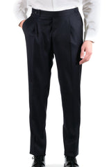 Black Two Button Suit - Italian Cotton - Handmade in Italy