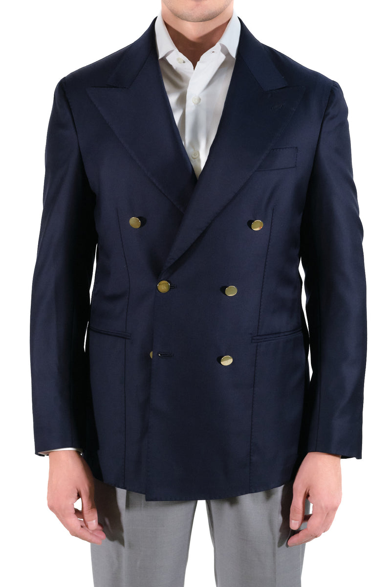 Tailored Double Breasted Lined Suit - Italian Cotton - Handmade in Italy