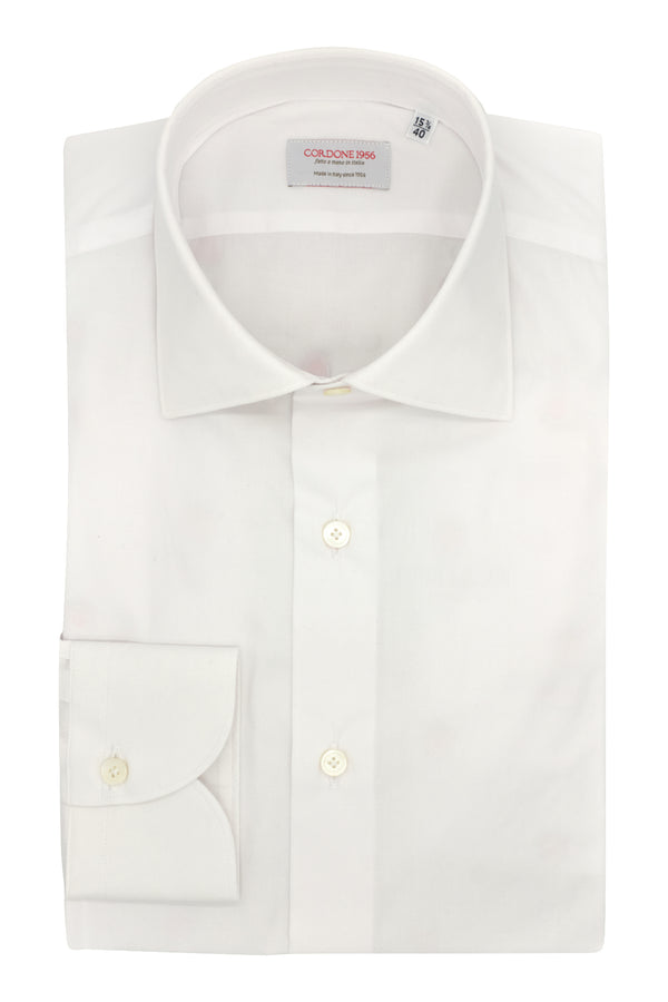 White Stretch Pop Shirt Ready - Italian Cotton - Handmade in Italy - B2B IT