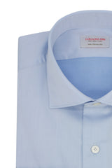 Azure Light Twill Shirt Ready - Italian Cotton - Handmade in Italy B2B IT