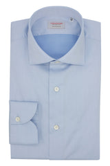 Azure Light Twill Shirt Ready - Italian Cotton - Handmade in Italy B2B IT