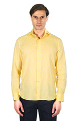 Yellow Linen Shirt - Italian Linen - Handmade in Italy