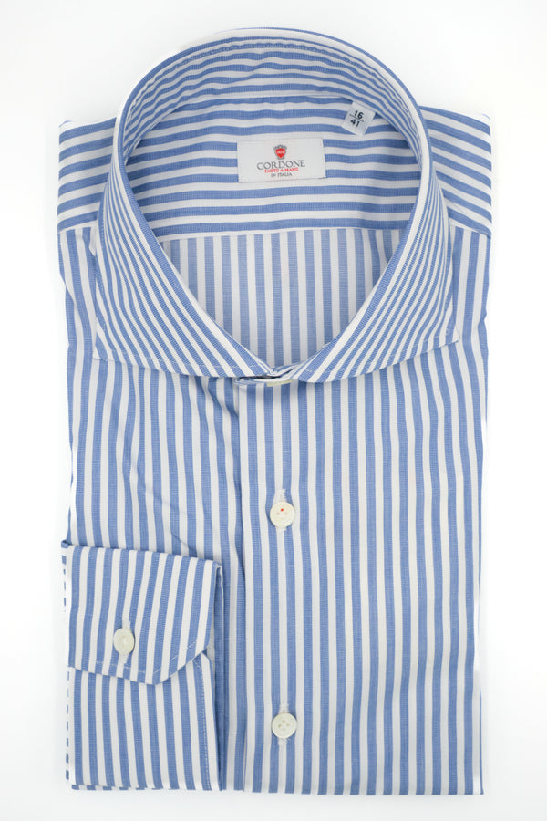 Blue and white striped shirt - Outlet