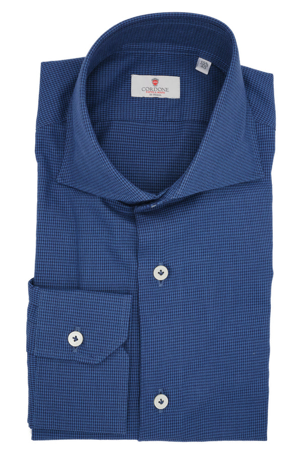 Blue and black patterned shirt - Outlet