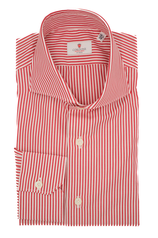 Camicia a righe rosse