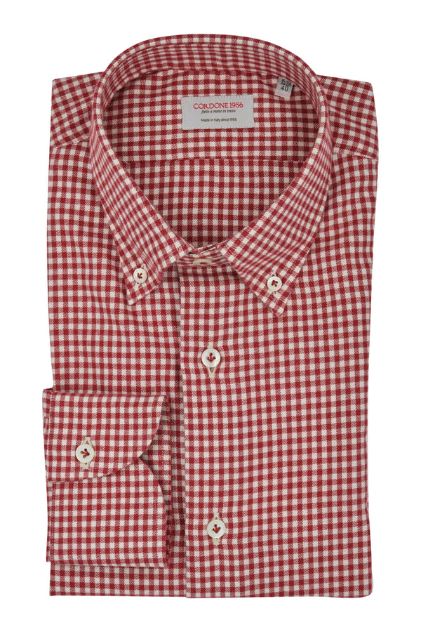 Tallinn Shirt - Italian Cotton Flannel  - Handmade in Italy