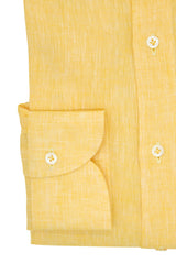 Yellow Linen Shirt - Italian Linen - Handmade in Italy