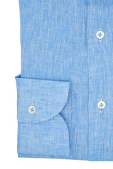 Azure Max  Shirt - Italian Linen- Handmade in Italy