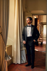 Plissé Wing Collar Tuxedo Shirt