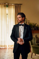 Plissé Wing Collar Tuxedo Shirt