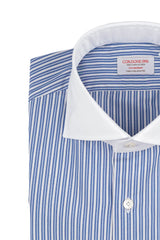 White Collar Striped Popline Shirt