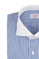 White Collar Striped Popline Shirt