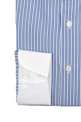 White Collar Striped Popline Shirt
