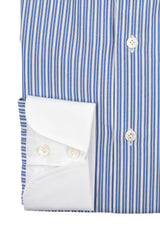 White Collar Striped Popline Shirt