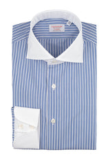White Collar Striped Popline Shirt