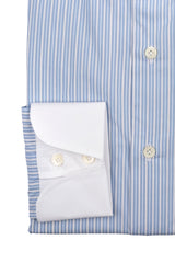 White Collar Striped Popline Shirt