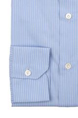 Striped Popeline Shirt Azure