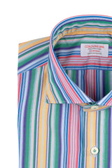 Bold Multi Striped Poplin Shirt Handmade