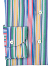Bold Multi Striped Poplin Shirt Handmade