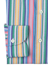 Bold Multi Striped Poplin Shirt Handmade