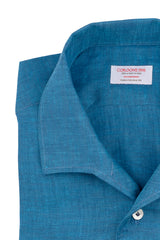 Green Water Linen Capri  Shirt