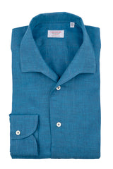 Green Water Linen Capri  Shirt