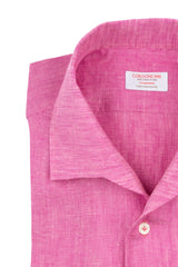 Pink Linen Capri  Shirt