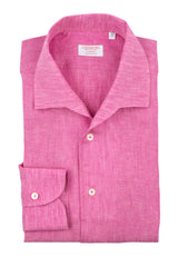 Pink Linen Capri  Shirt