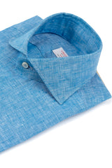 Dark Turquoise Linen Shirt