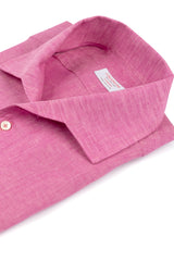 Pink Linen Capri  Shirt