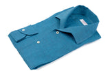 Green Water Linen Capri  Shirt