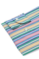 Bold Multi Striped Poplin Shirt Handmade