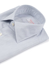 Camicia Righe Fine Popeline Blue