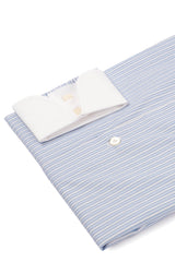 White Collar Striped Popline Shirt