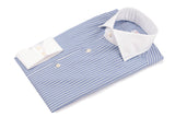 White Collar Striped Popline Shirt