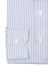 Striped Popeline Shirt Blue And White