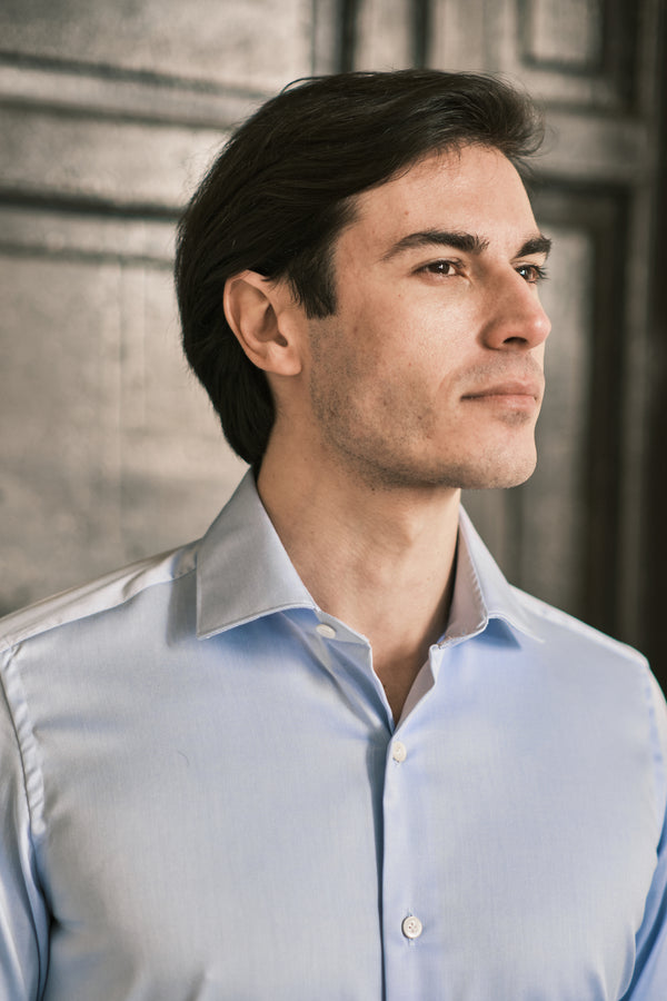 Azure Twill Solid Shirt