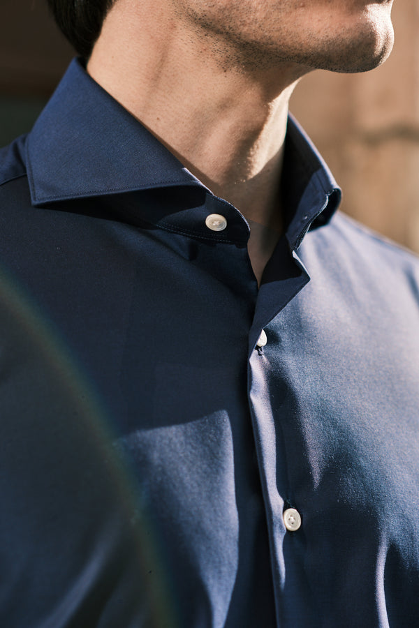 Easy Iron Blue Twill Shirt