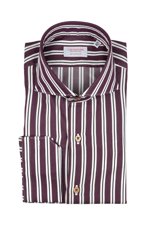 Burgundy stripes -Outlet