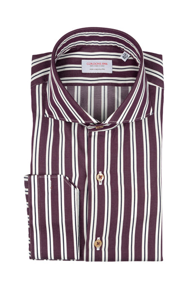 Burgundy stripes -Outlet