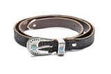 Brown leather belt