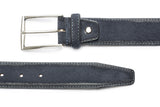 Suede Belt Blue Aged Finish