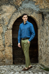 Green Cotton Summer Trousers