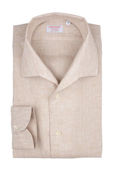 Beige Linen Capri Shirt