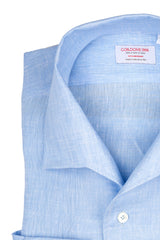 Light Azure Linen Capri Shirt