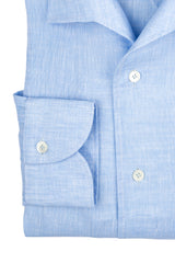 Light Azure Linen Capri Shirt