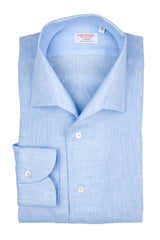 Light Azure Linen Capri Shirt