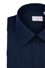 Safari Linen Overshirt Blue  — Handmade Italian Linen Shirt | Cordone1956